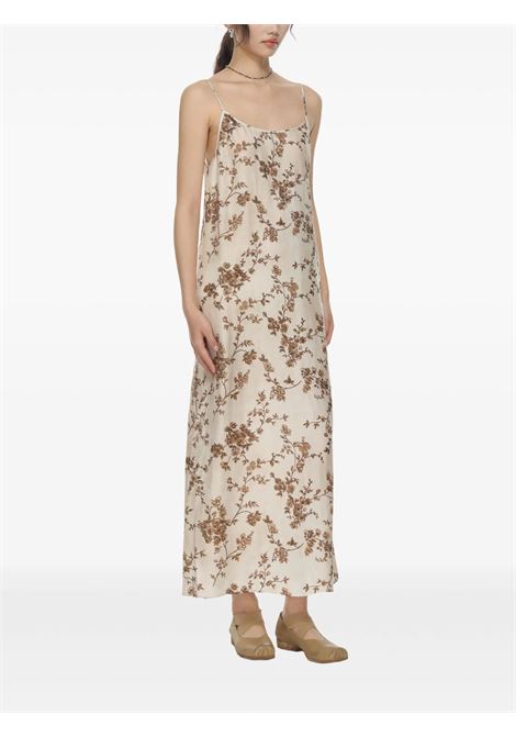 anaya dress woman white and brown UMA WANG | UW5084UW016